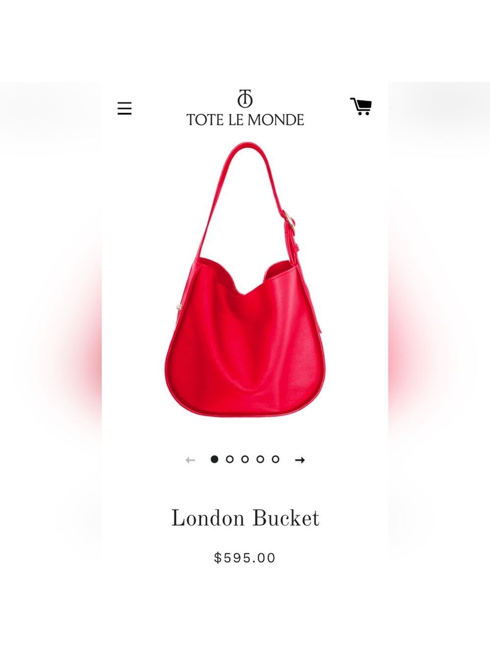 London Bucket,‎ Tote Le Monde, brown color. Genuine Leather